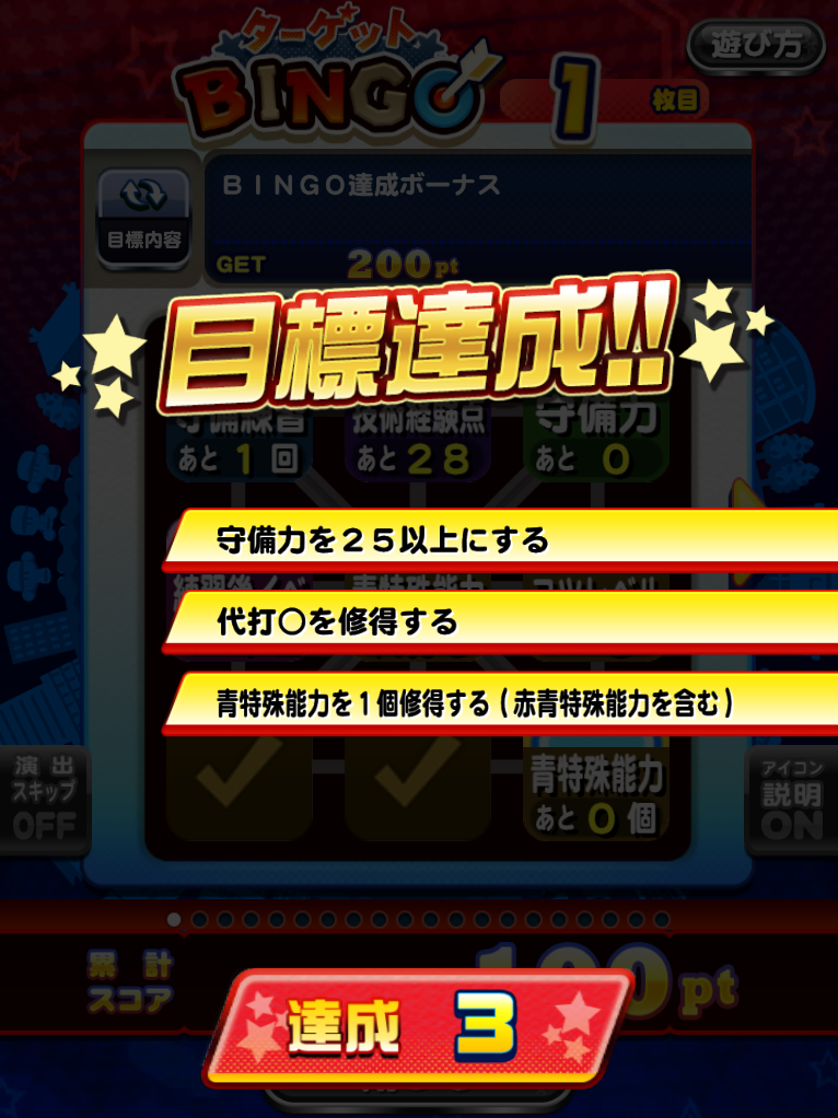 目標達成